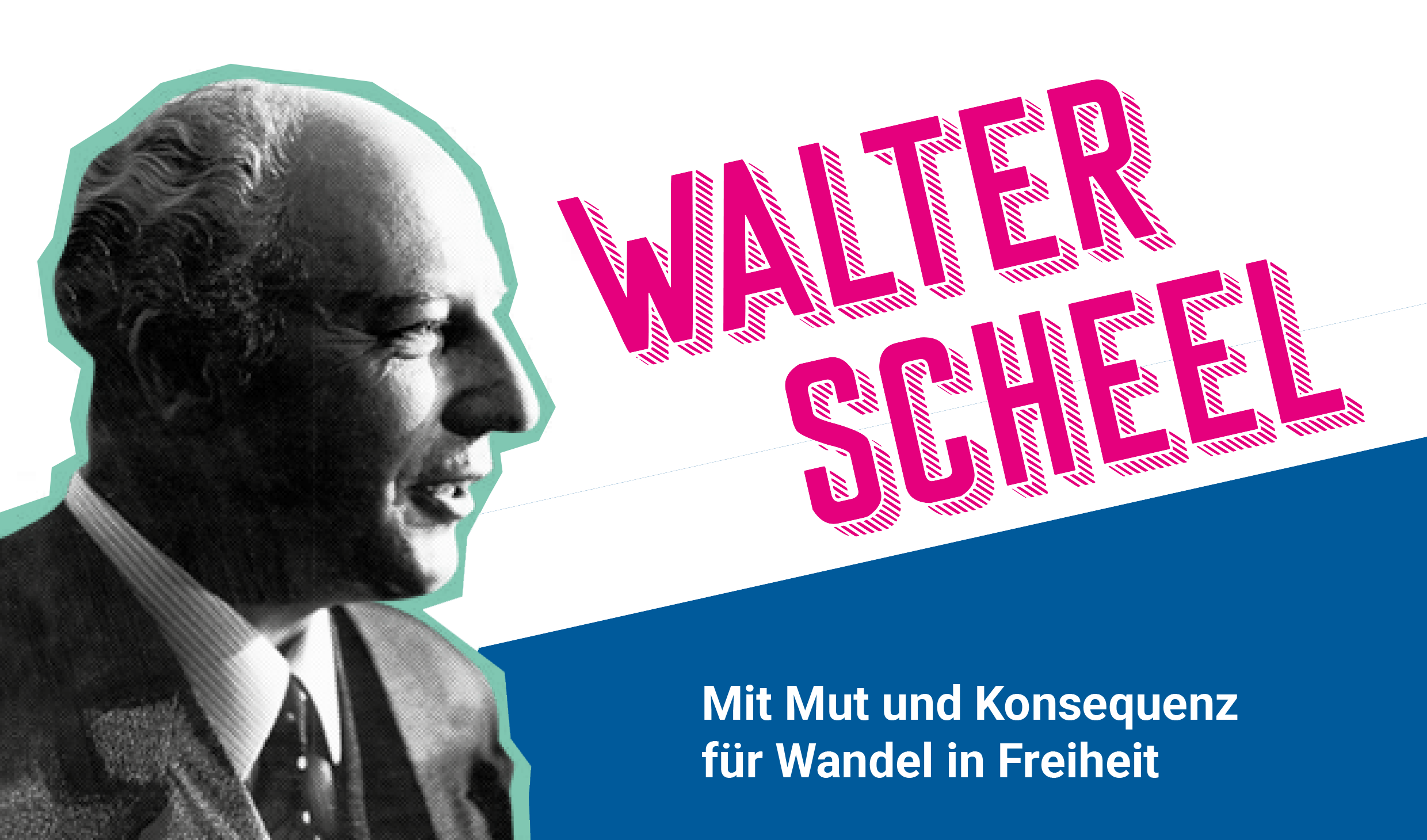 Walter Scheel im Profil, 1970er Jahre