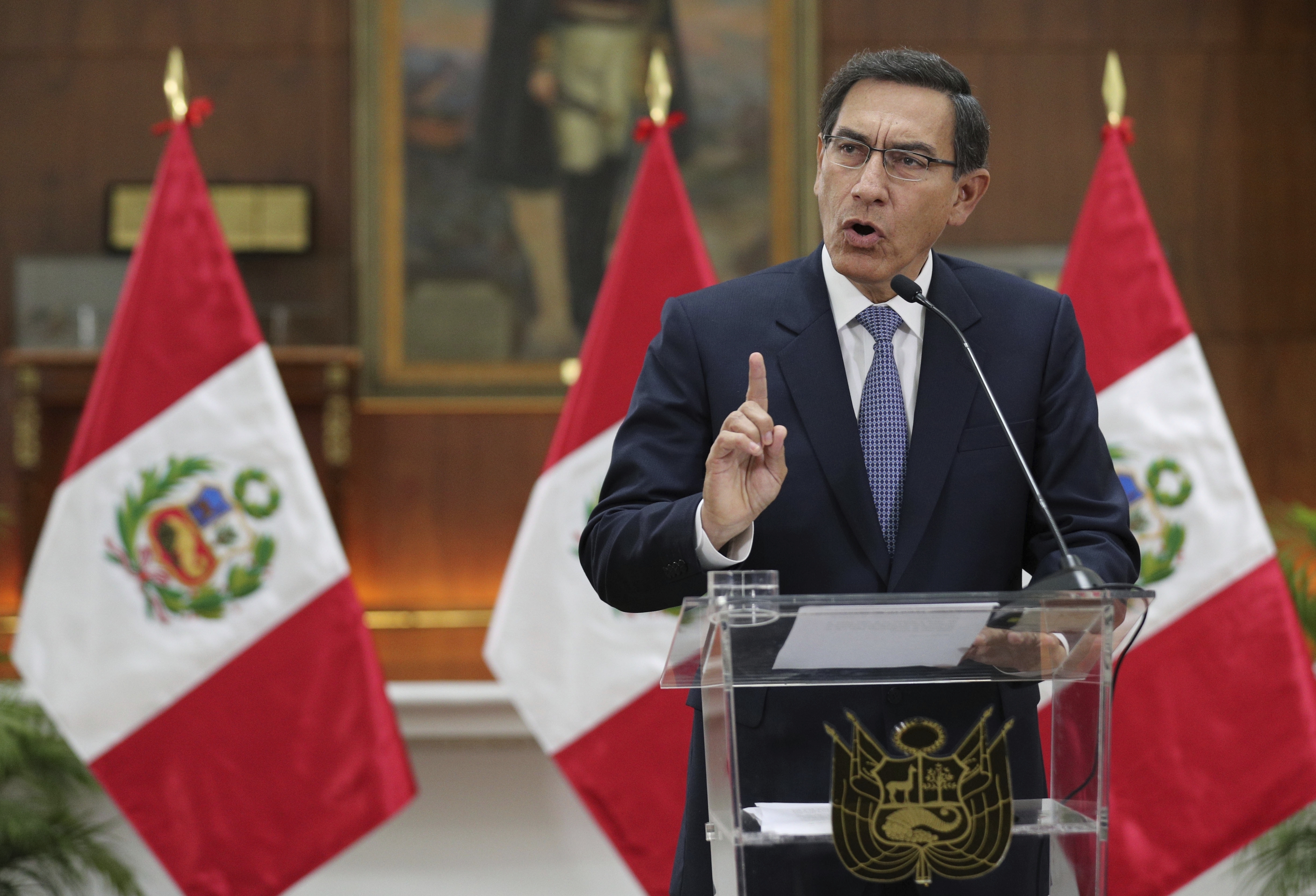 Peru's President Martin Vizcarra 