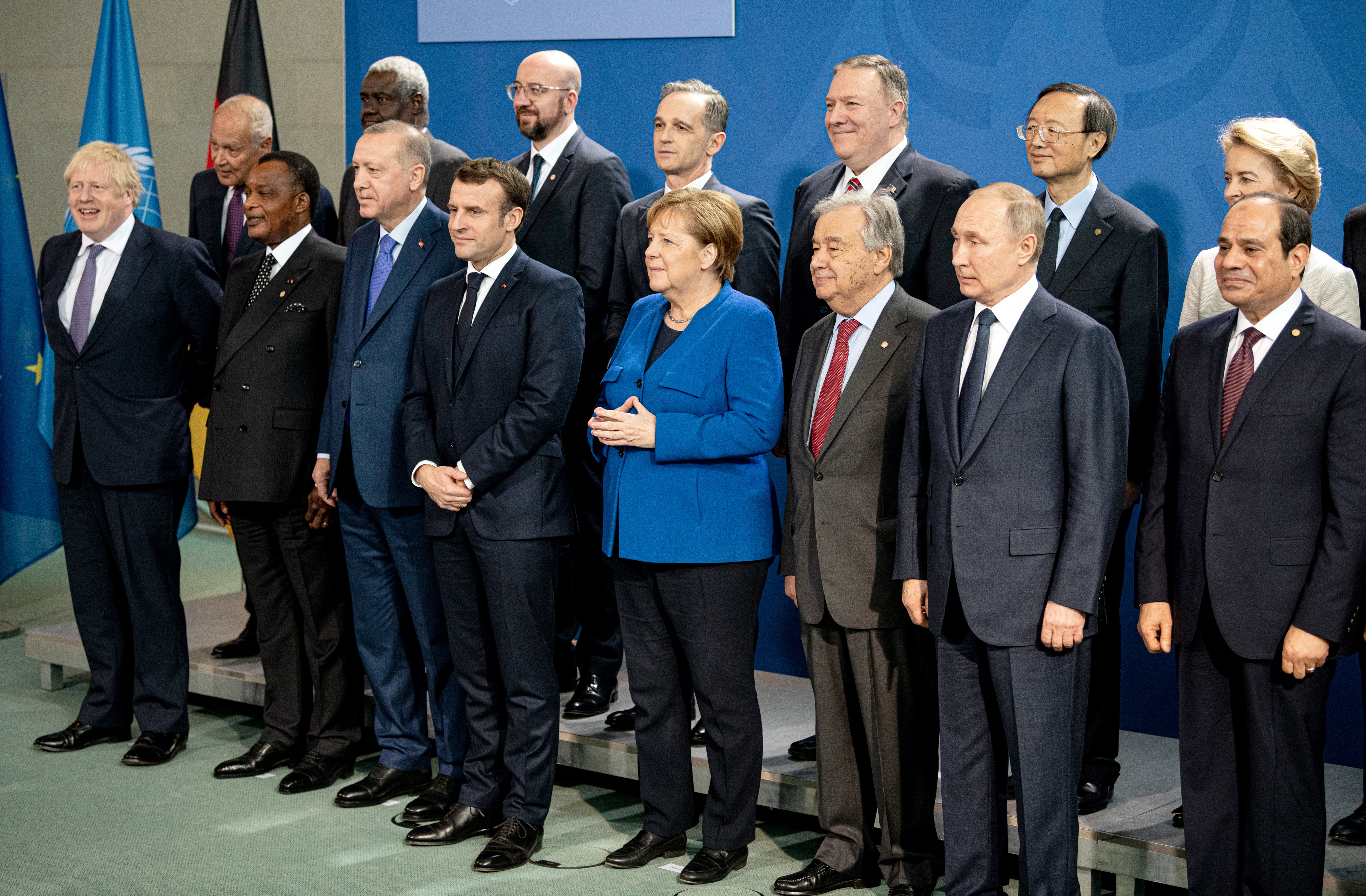 Foto: Die Teilnehmer der Libyen-Konferenz