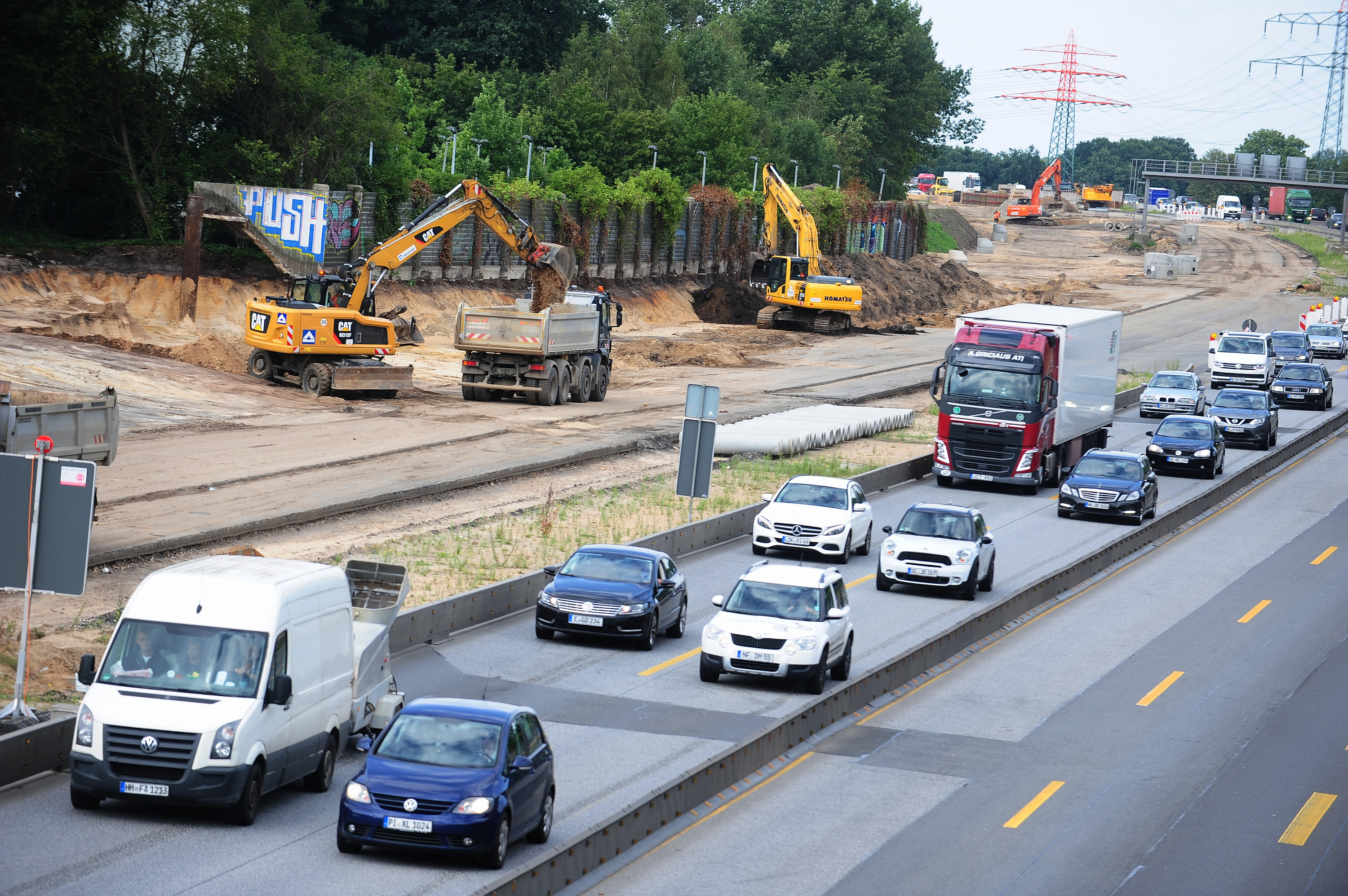 Autobahnbaustelle