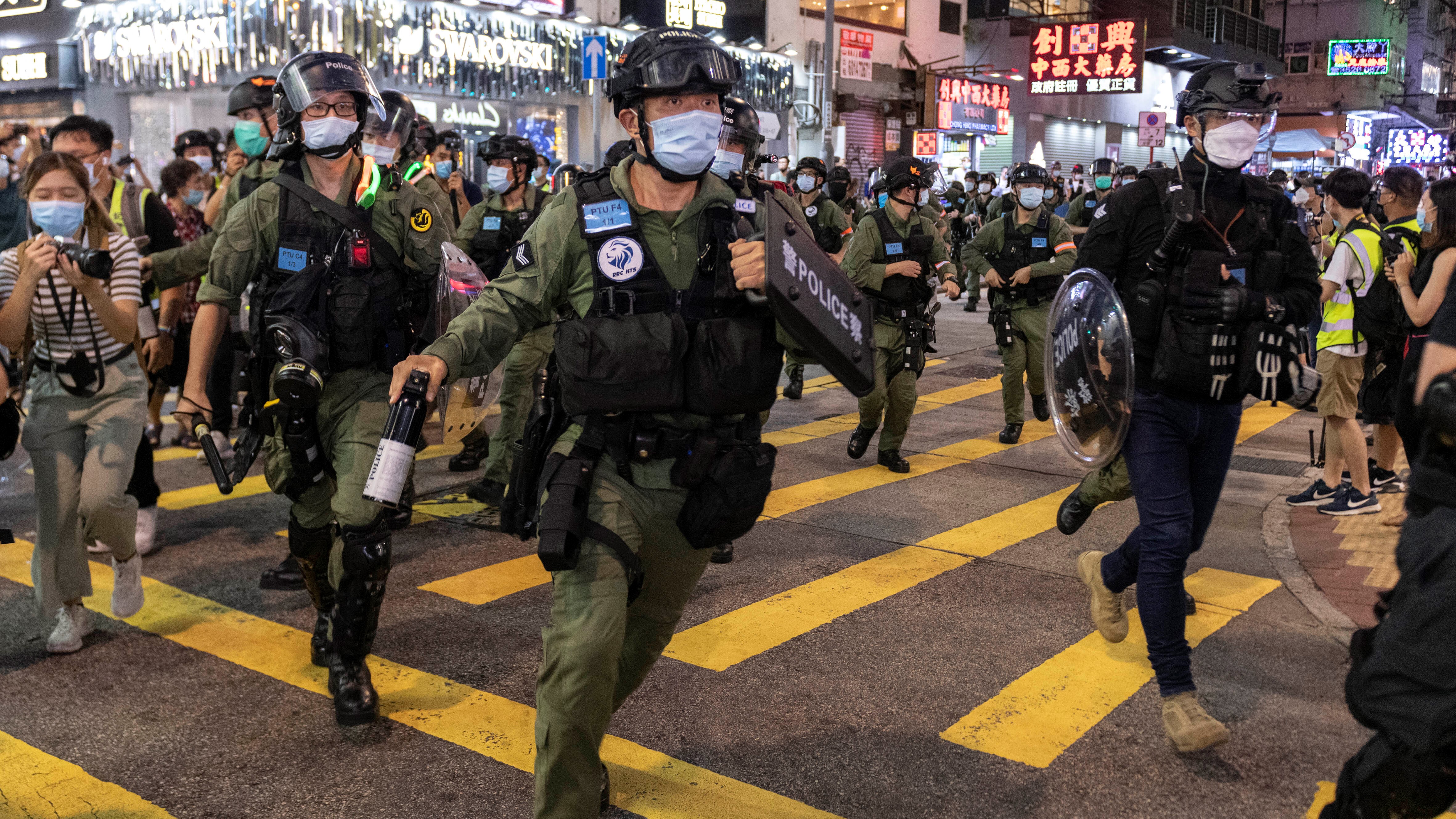 Proteste gegen Sicherheitsgesetz in Hongkong