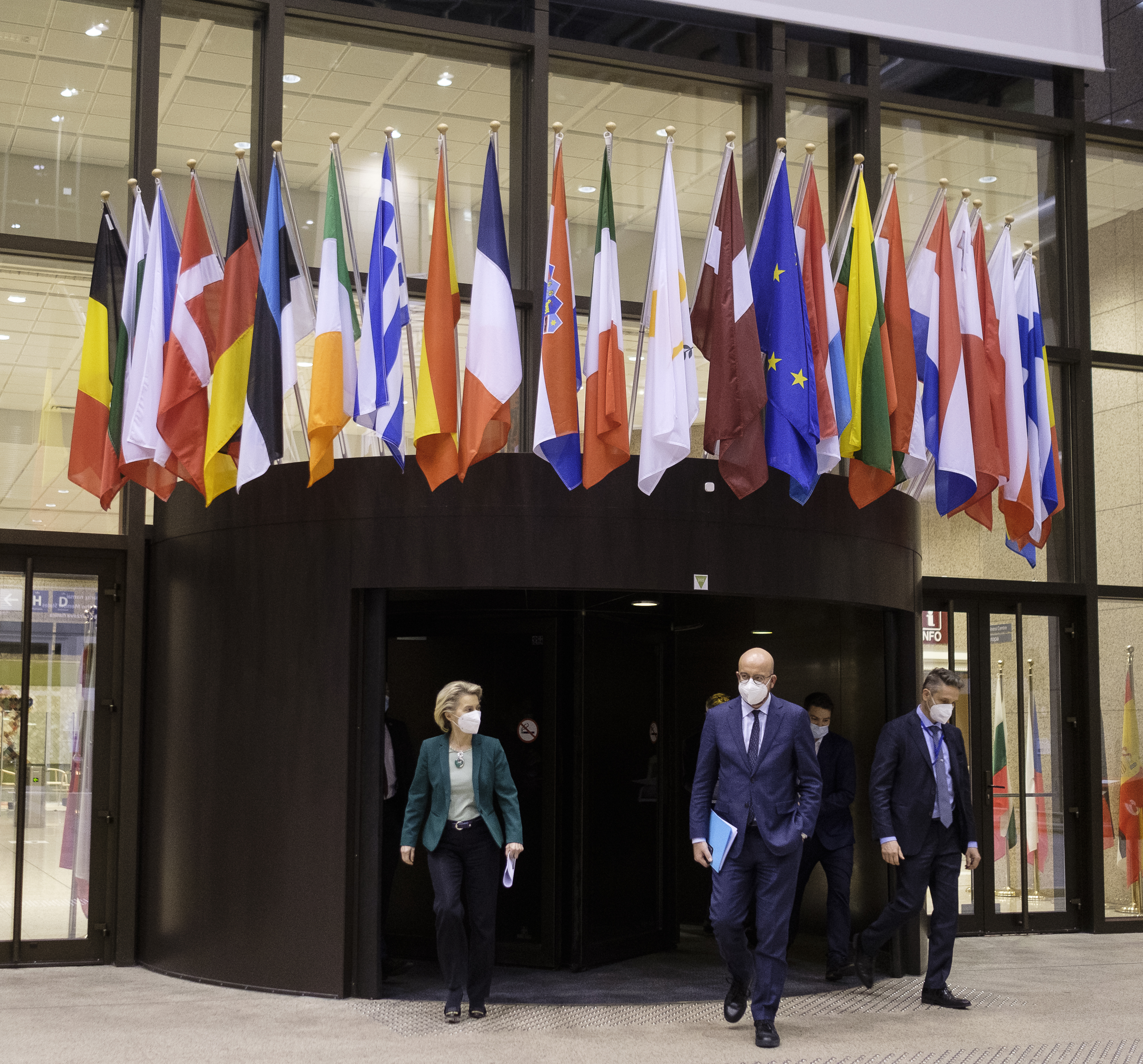 EU-Kommissionspräsidentin Ursula von der Leyen und der Präsident des Europäischen Rates Charles Michel 