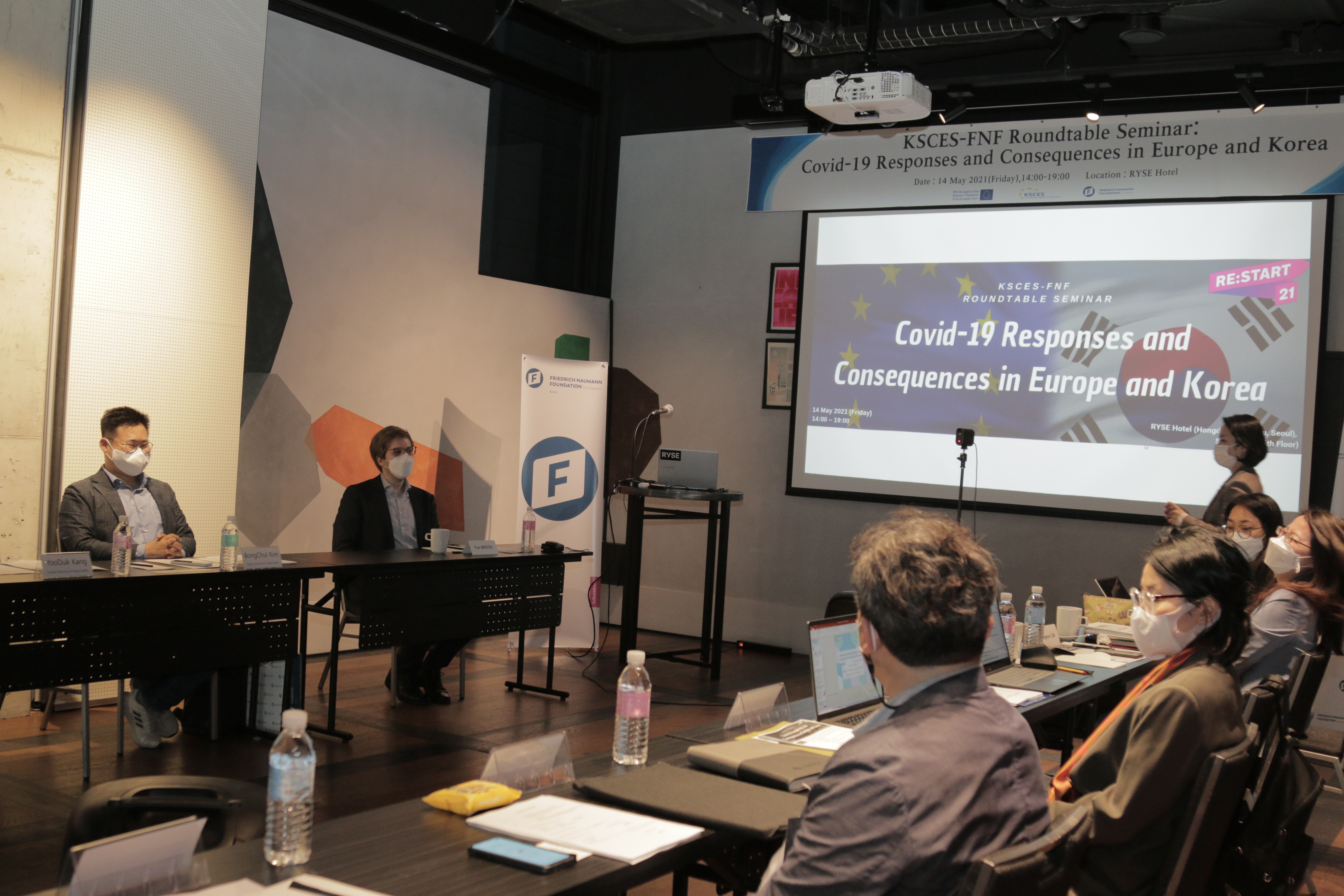 Covid-19 responses and consequences in Europe and Korea