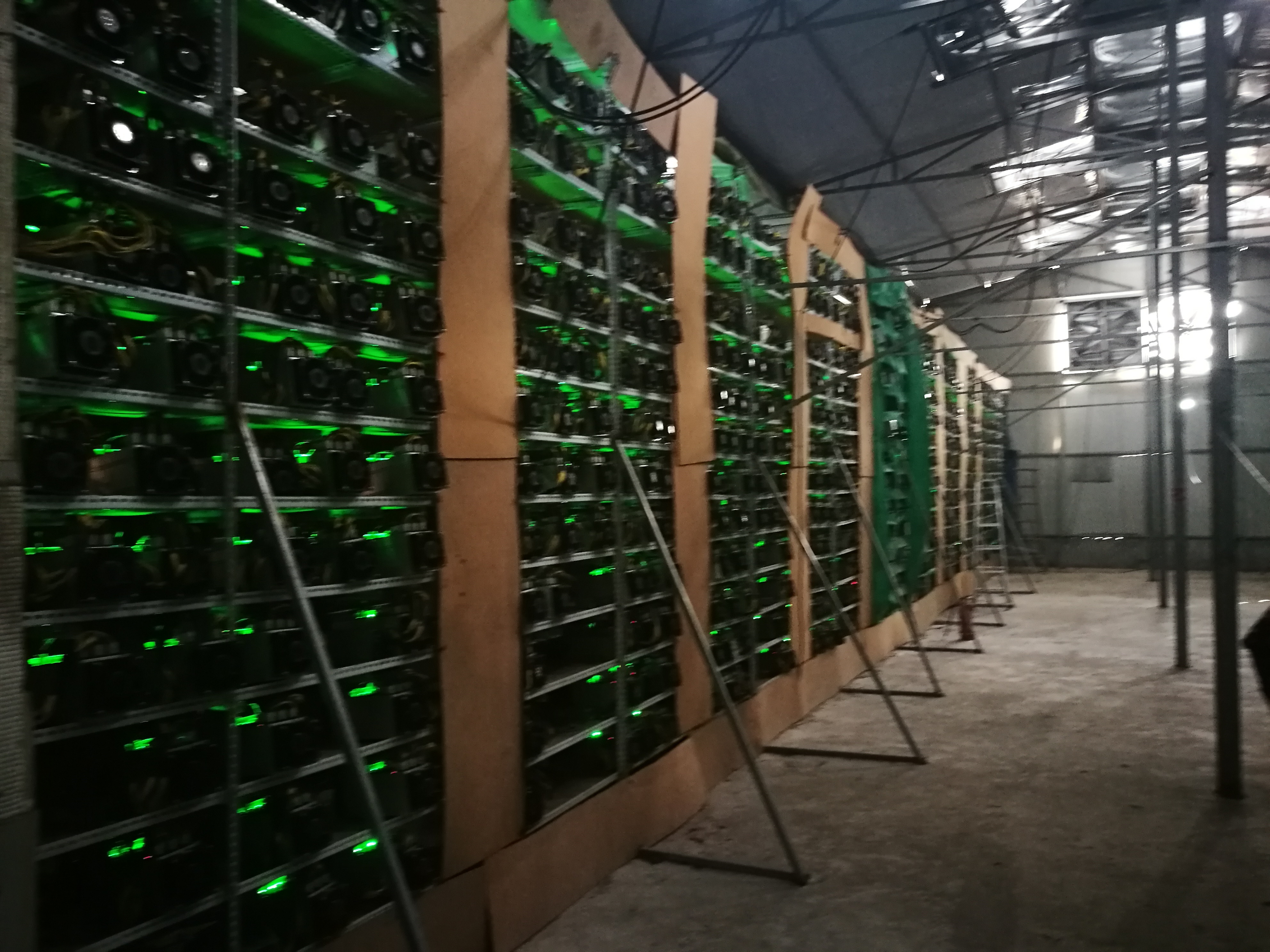 Eine chinesische Bitcoin Mine