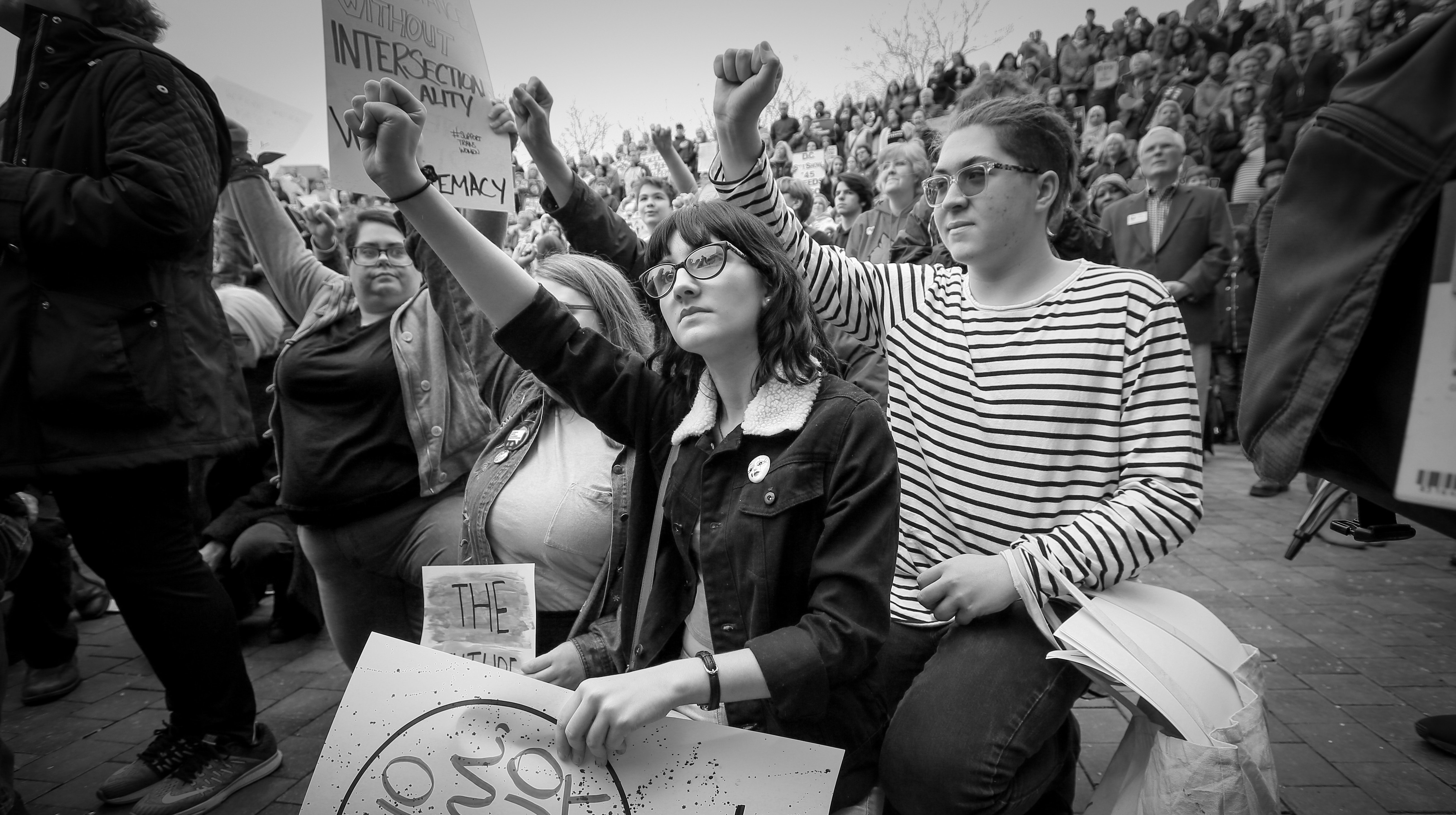 Women marching 