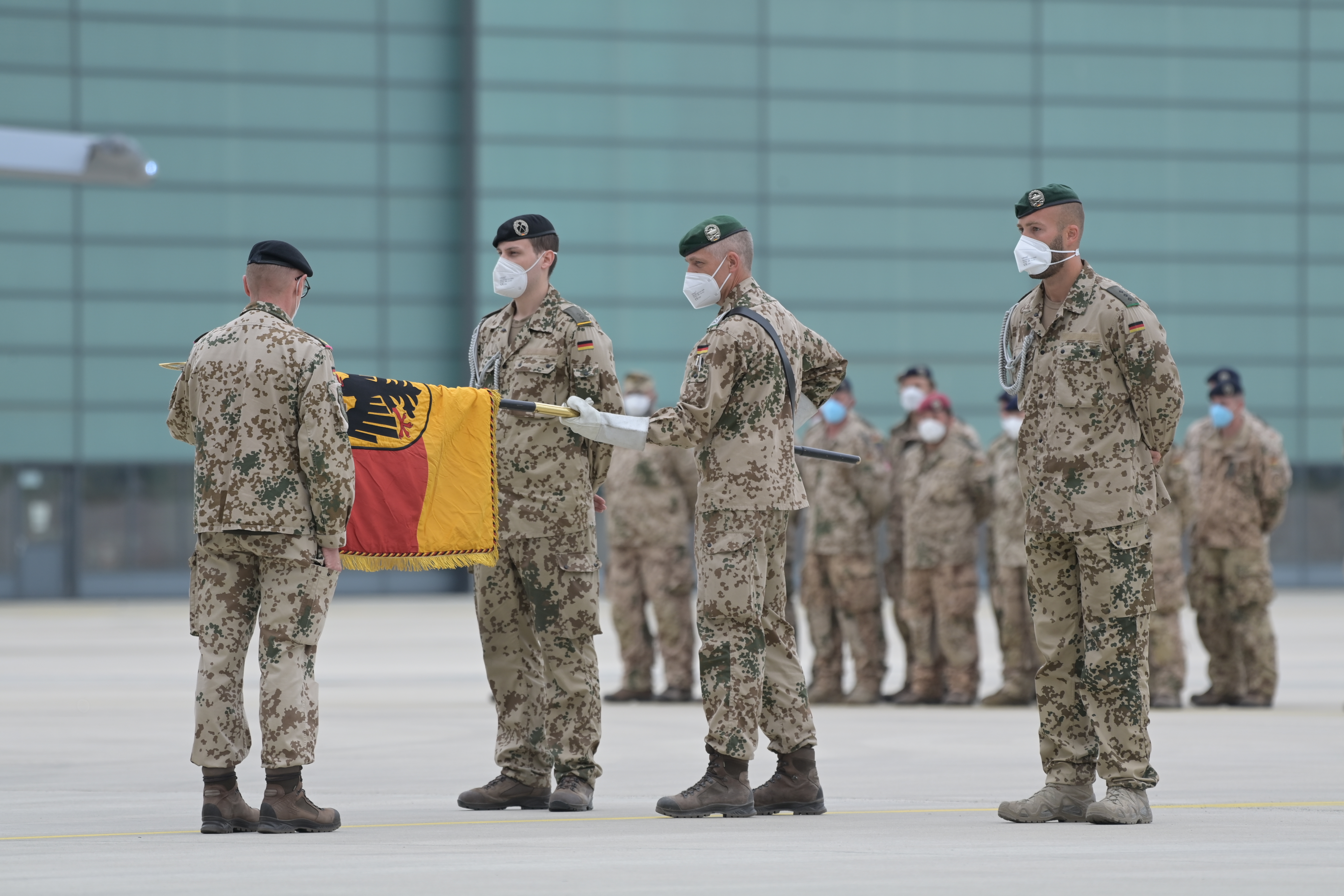 Ankunft des letzten Brigadegeneral aus Afghanistan. 