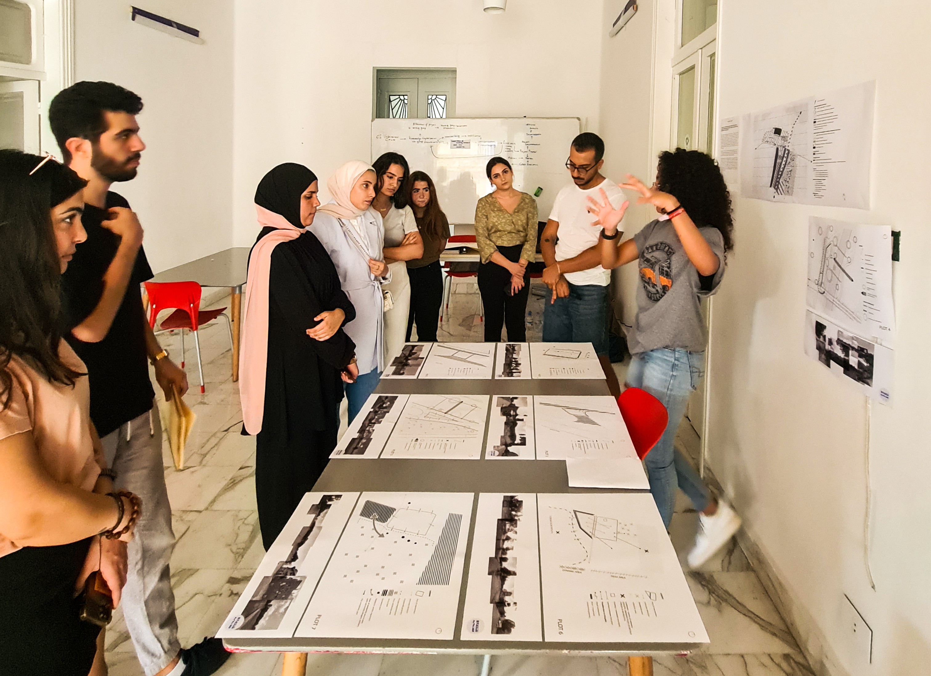 Photo of the team in action