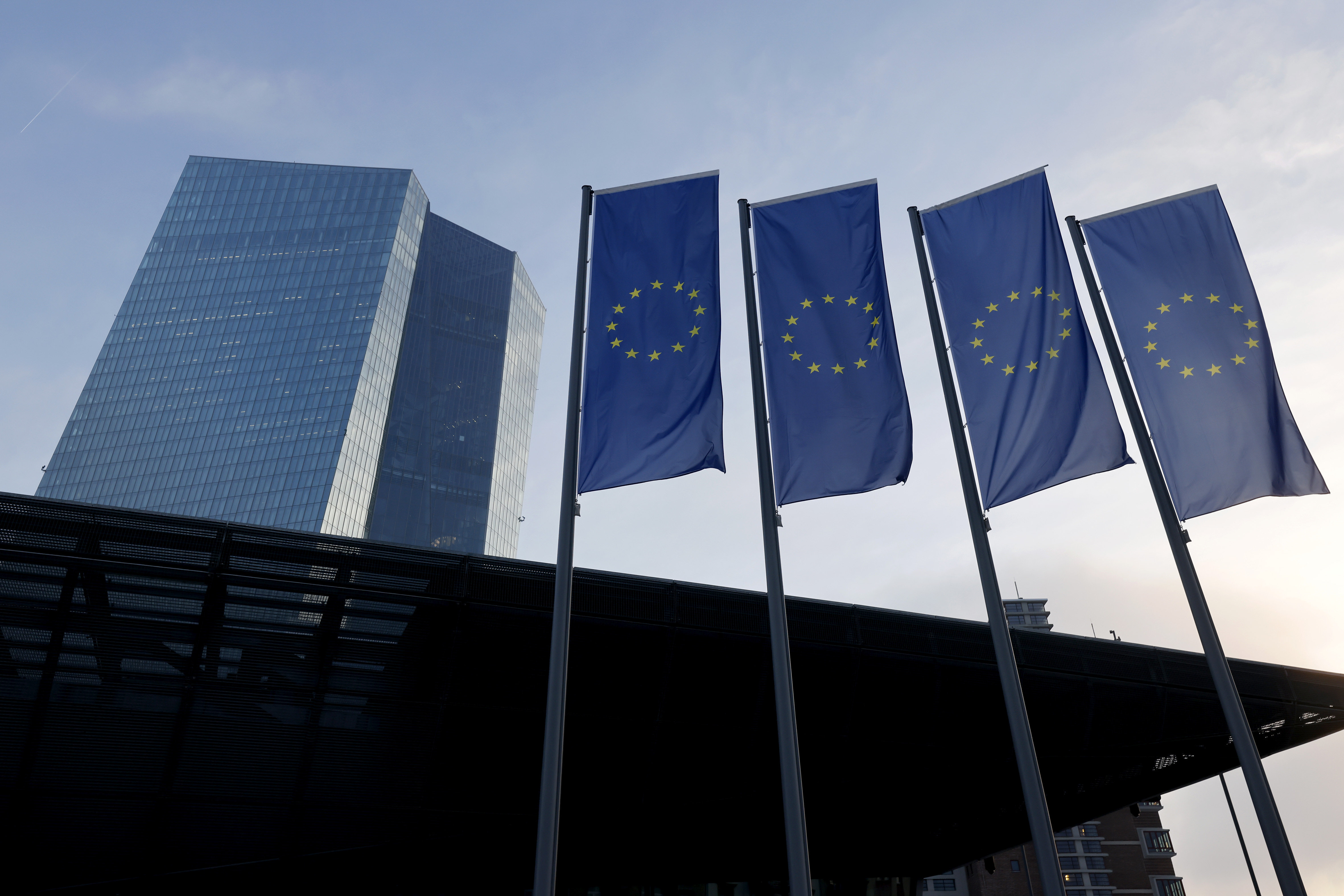 Das Gebäude der EZB in Frankfurt.