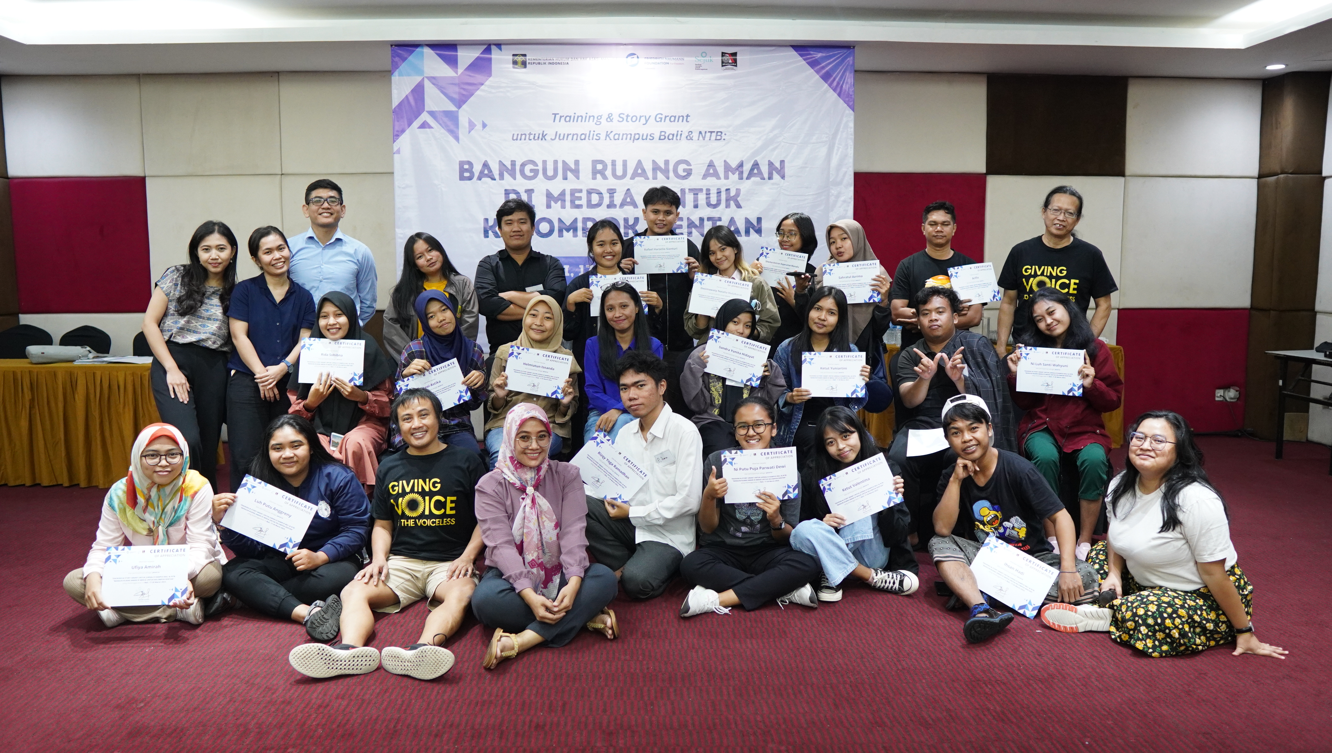 Membangun Ruang Aman di Media untuk Kelompok Rentan:  Training Jurnalis Kampus Bali & NTB 