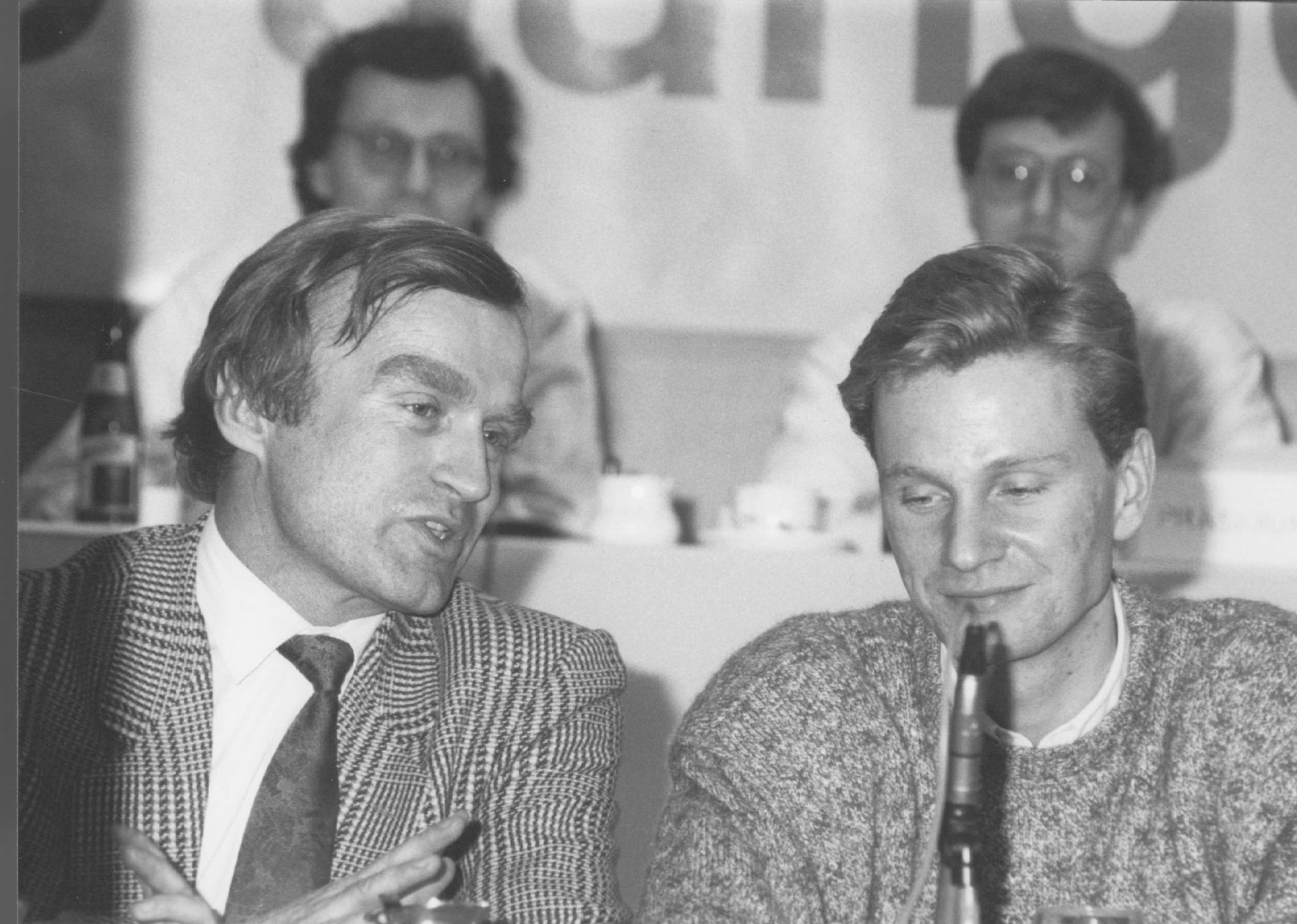 Helmut Haussmann zusammen mit Guido Westerwelle