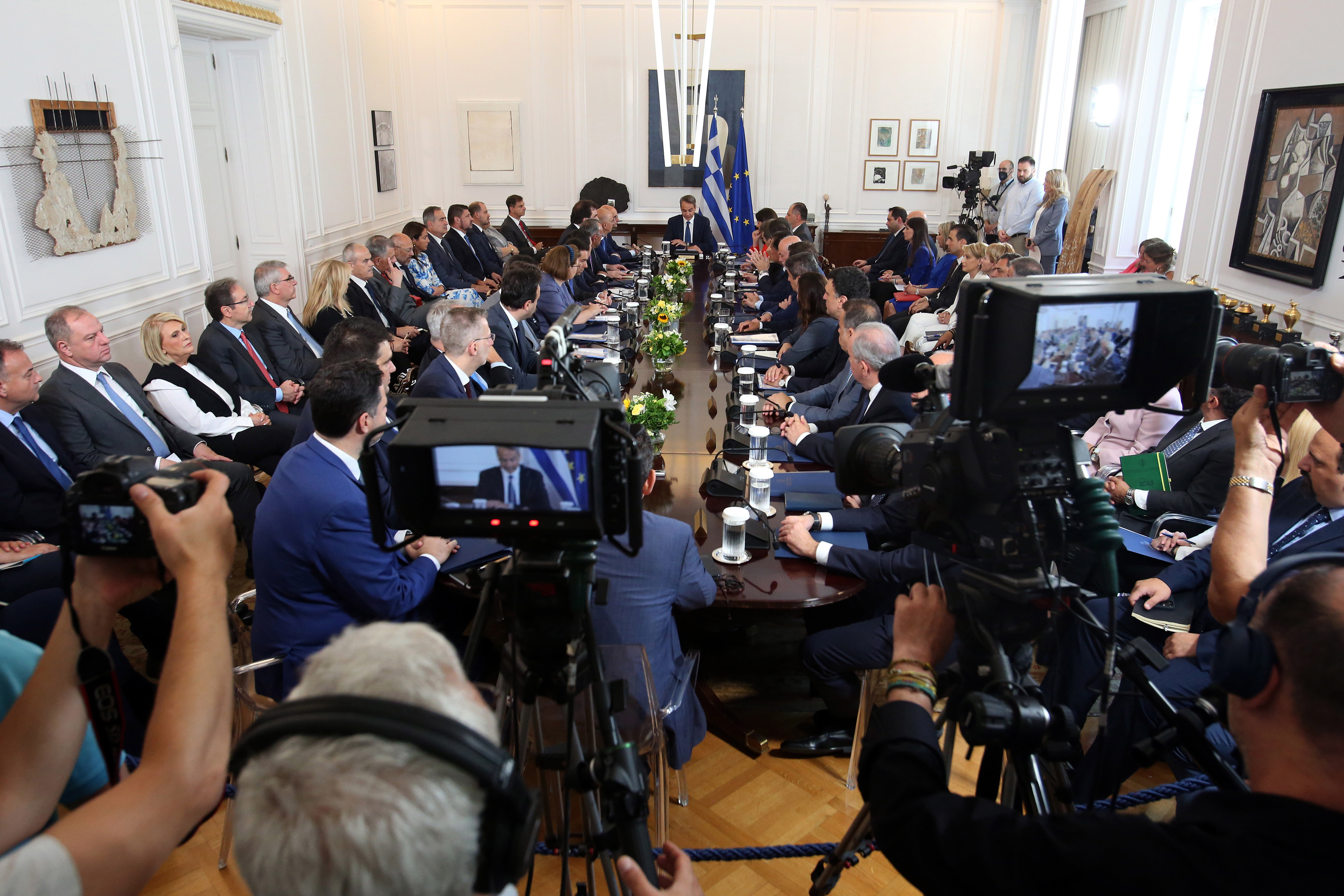 Greek Prime Minister Kyriakos Mitsotakis