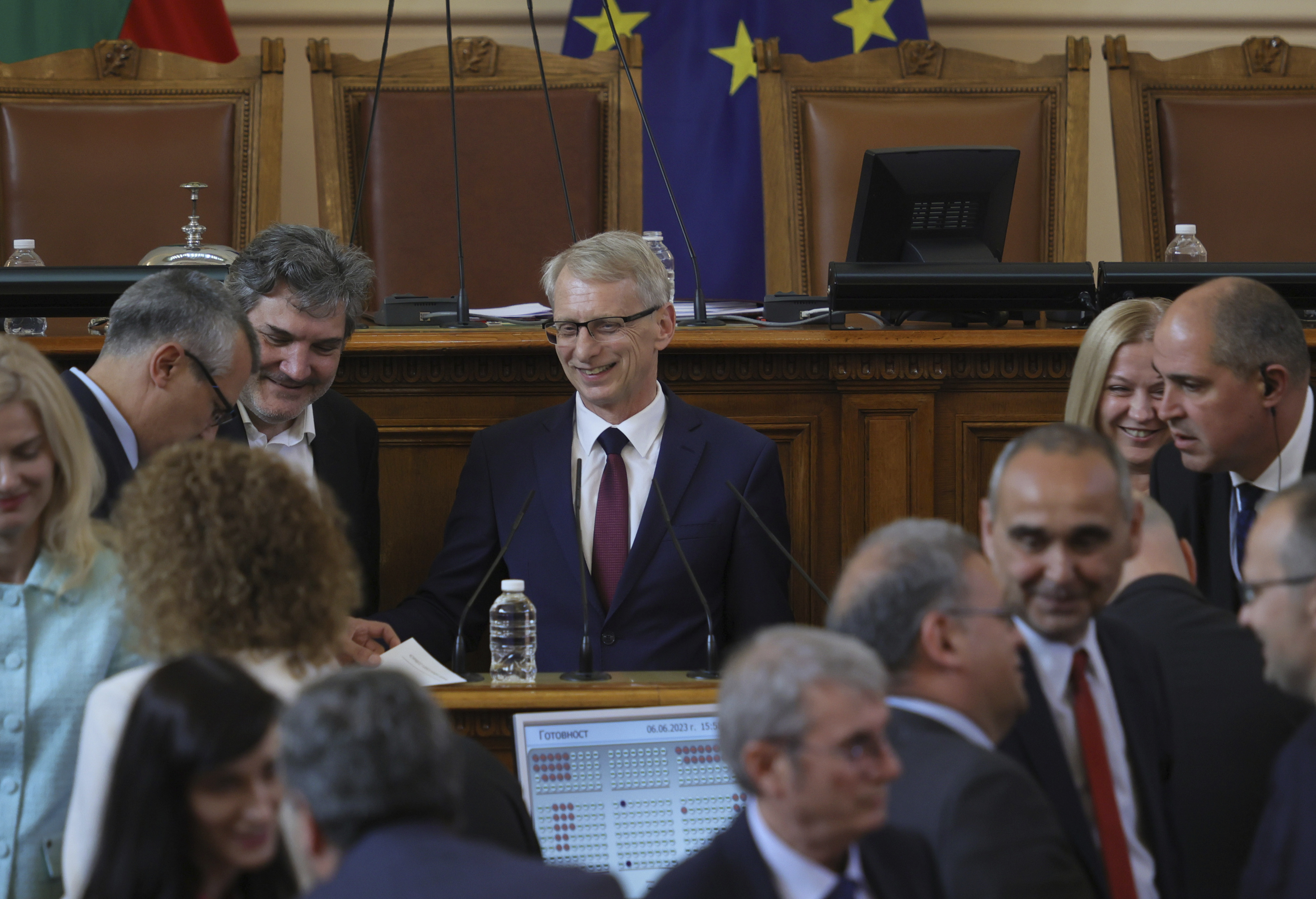 Der neu gewählte bulgarische Ministerpräsident Nikolay Denkov