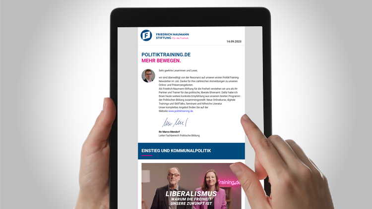 Unser PolitikTraining-Newsletter