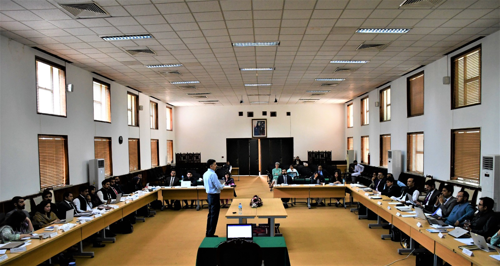 Shehryar Hydri talking about Digital Economy with diplomats in training at Foreign Services Academy, Islamabad , Aug 2023