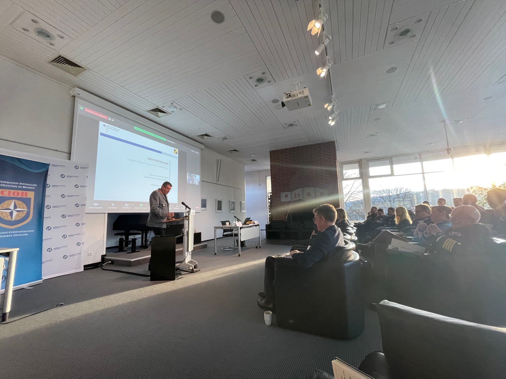 Generalleutnant Markus Laubenthal, stellvertretender Generalinspekteur der Bundeswehr, Ende Januar 2024 in der Theodor Heuss Akademie der Friedrich Naumann Stiftung für die Freihiet