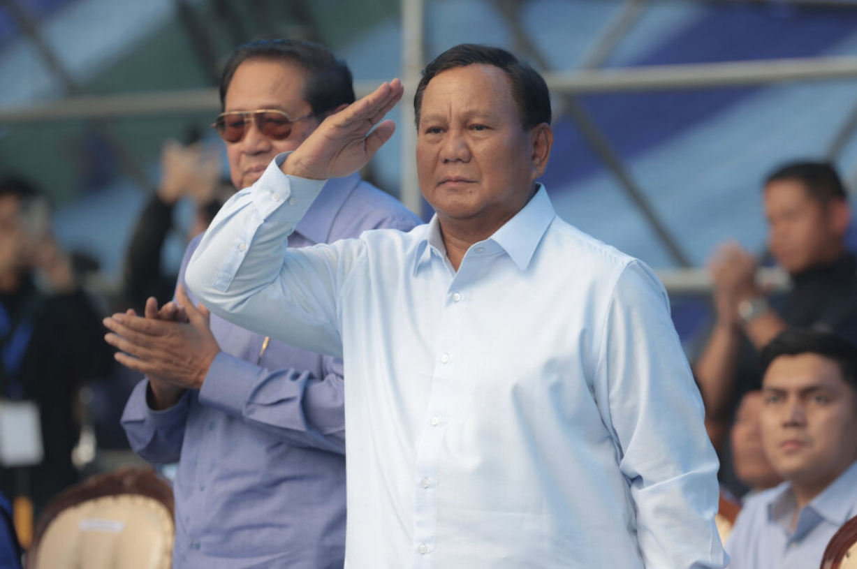 Der Favorit Prabowo Subianto hatte bereits 2014 und 2019 versucht, Präsident zu werden