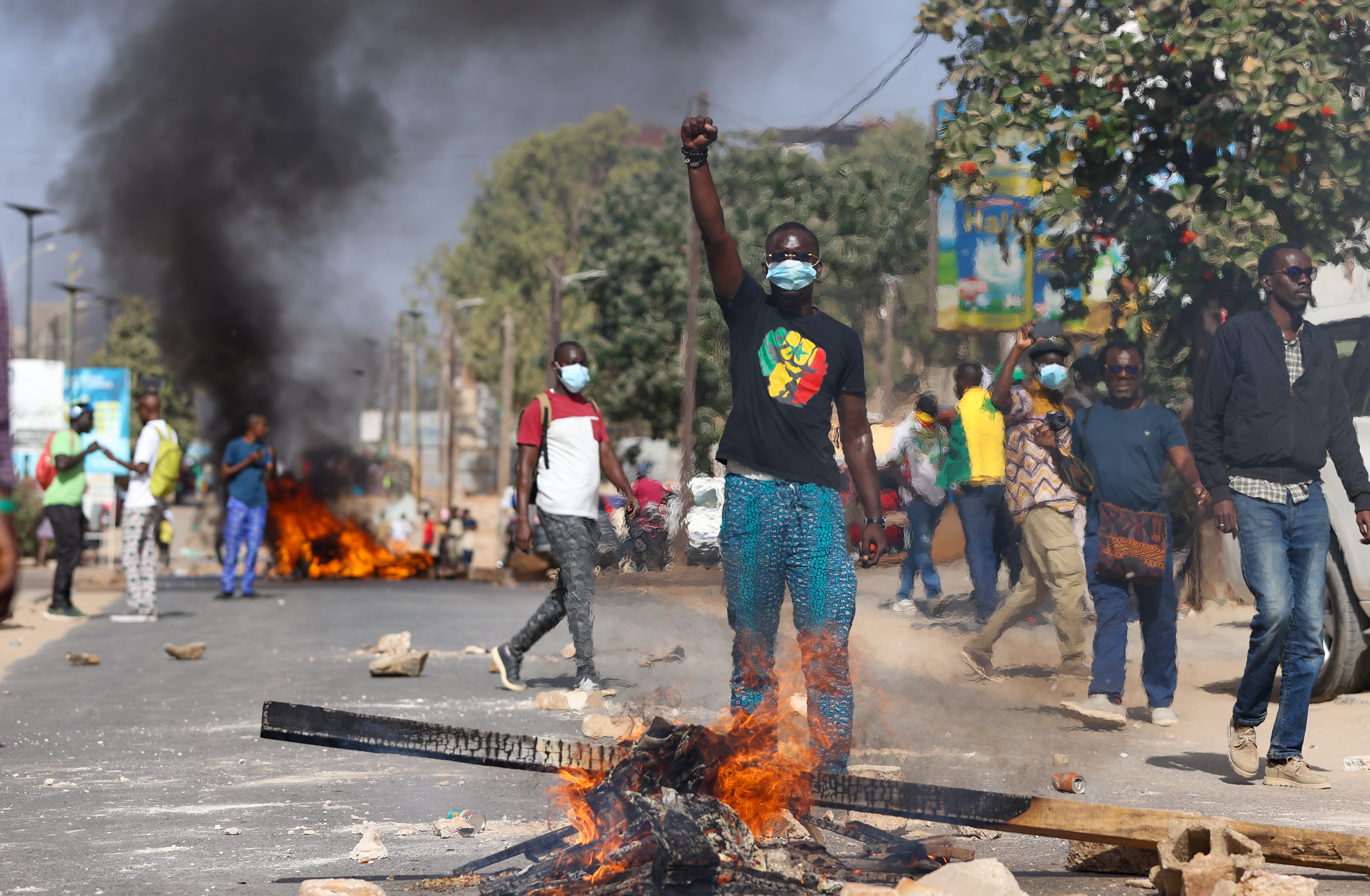 Anhänger der oppositionellen Präsidentschaftskandidaten 