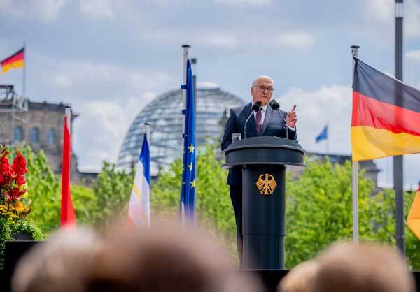 Bundespräsident Steinmeier beim Staatsakt
