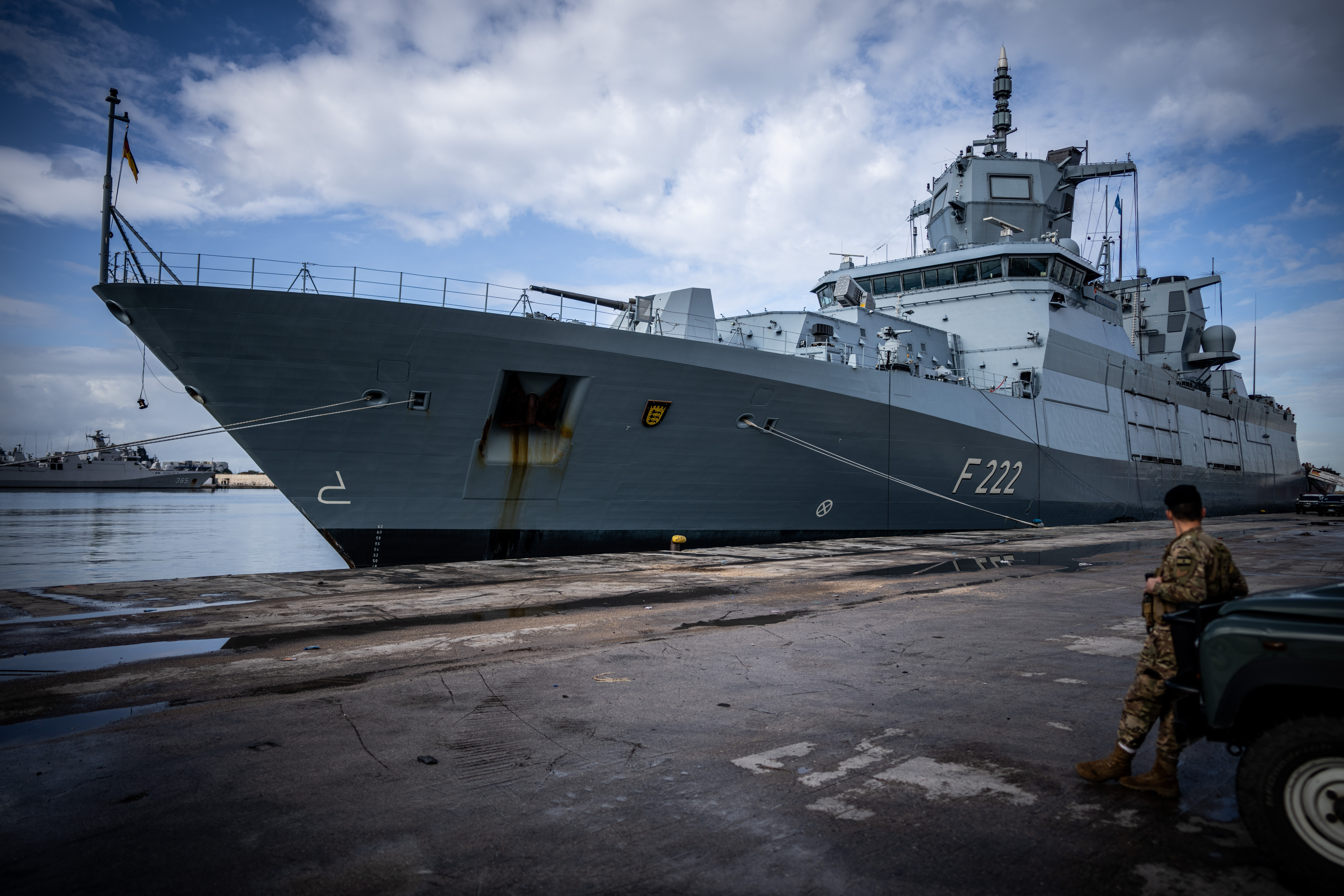 Die Fregatte „Baden-Württemberg“ der Bundesmarine 