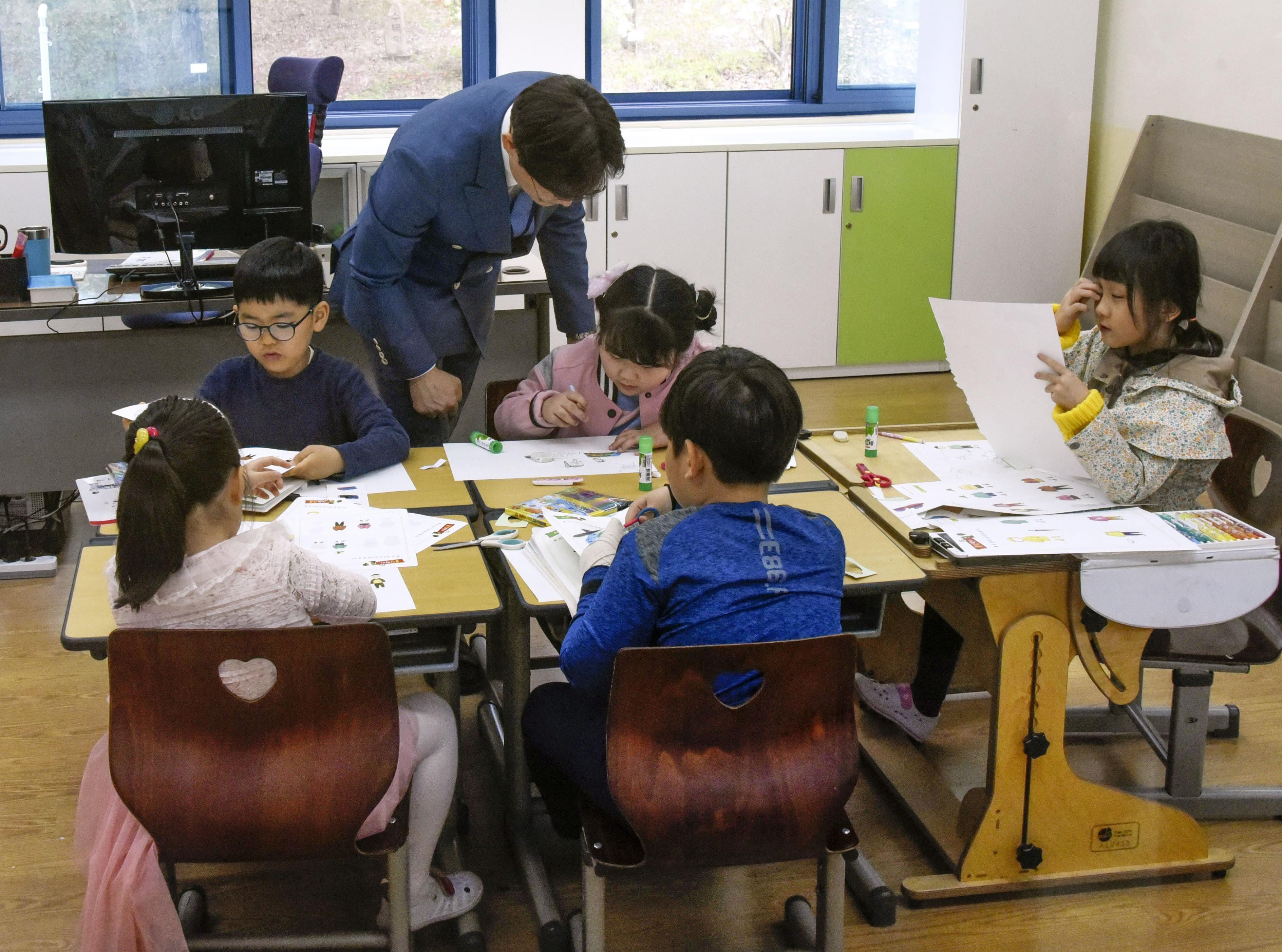 Klassenzimmer in Südkorea