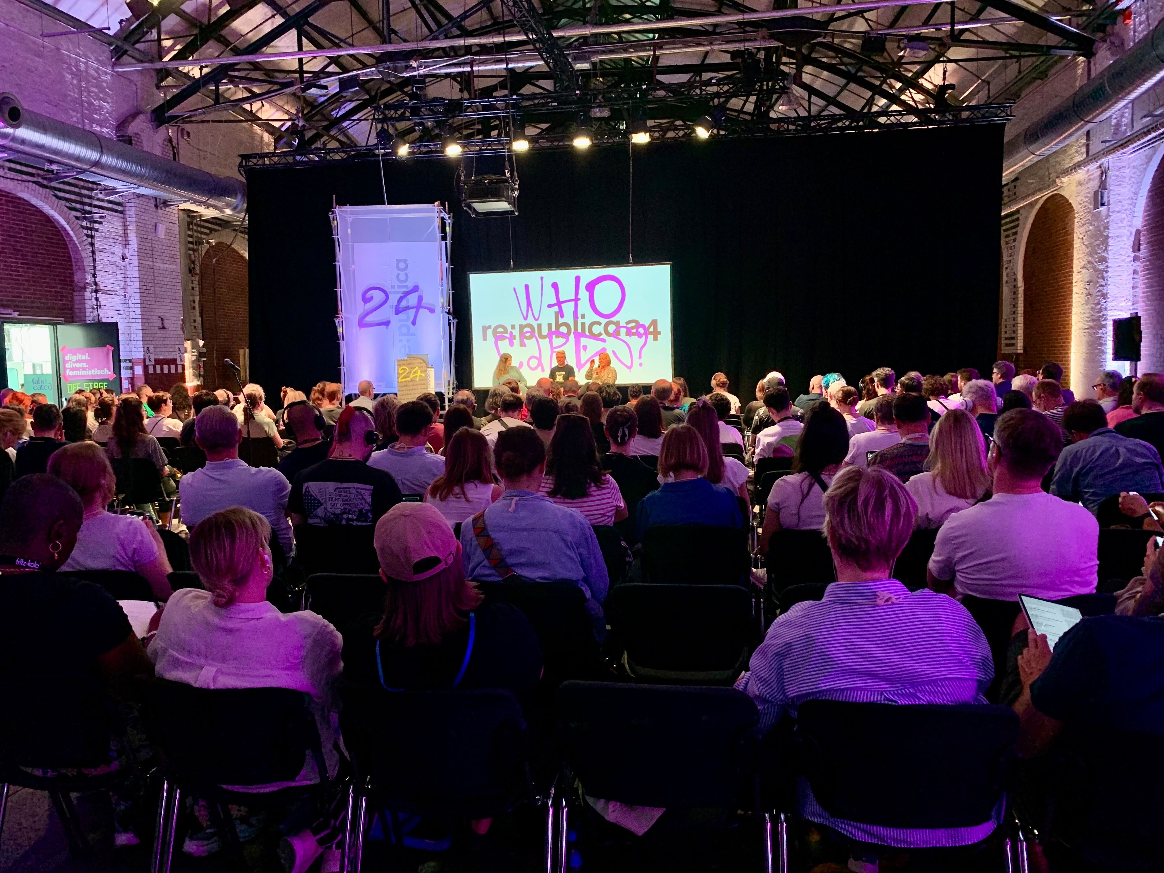 Paneldiskussion auf der re:publica 2024.