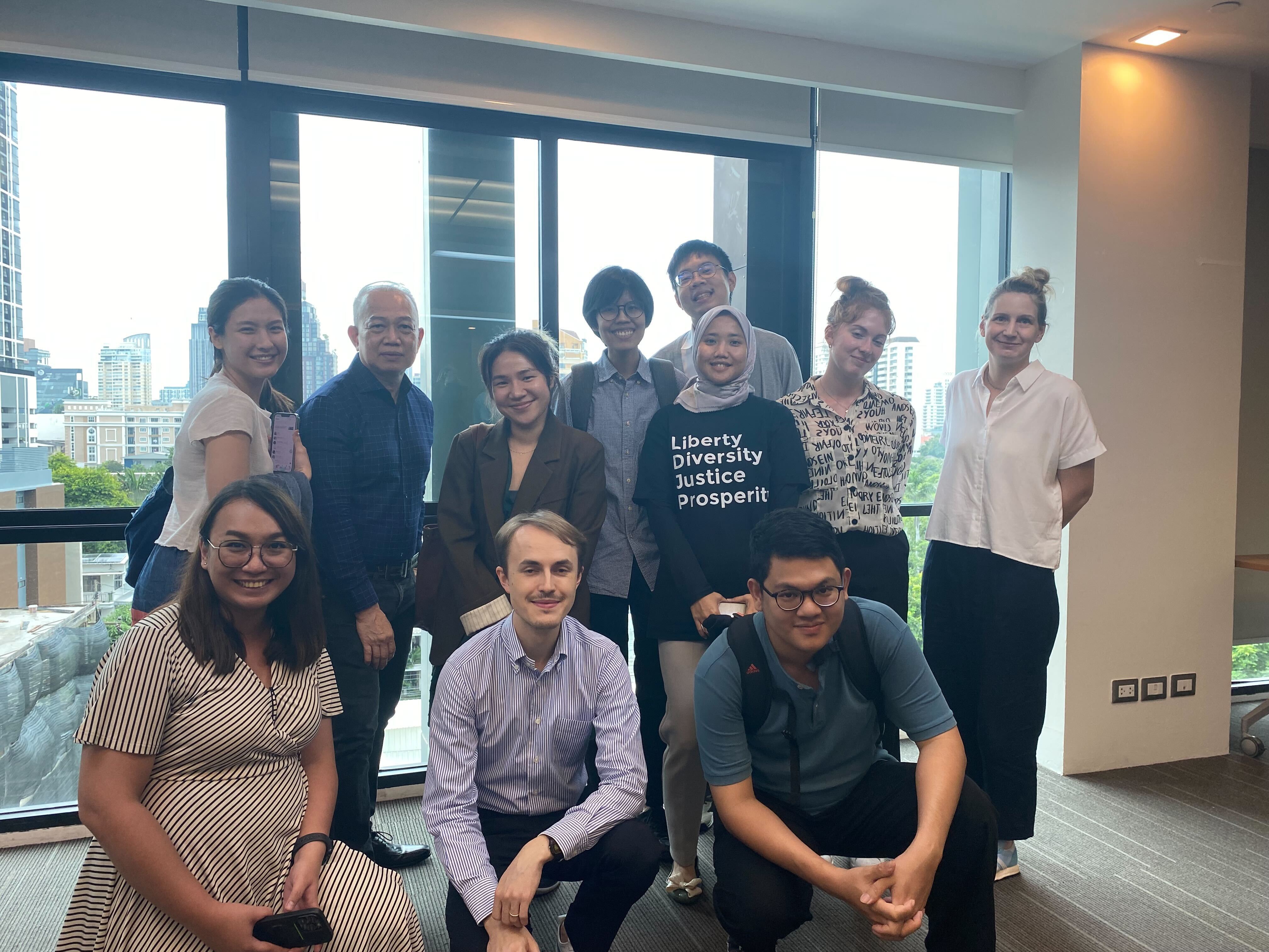 Nurul (the author of this article; wearing a hijab) among 10 talented staff from 6 countries in FNF Southeast and South Asia—a valuable moment full of inspiration and collaboration.