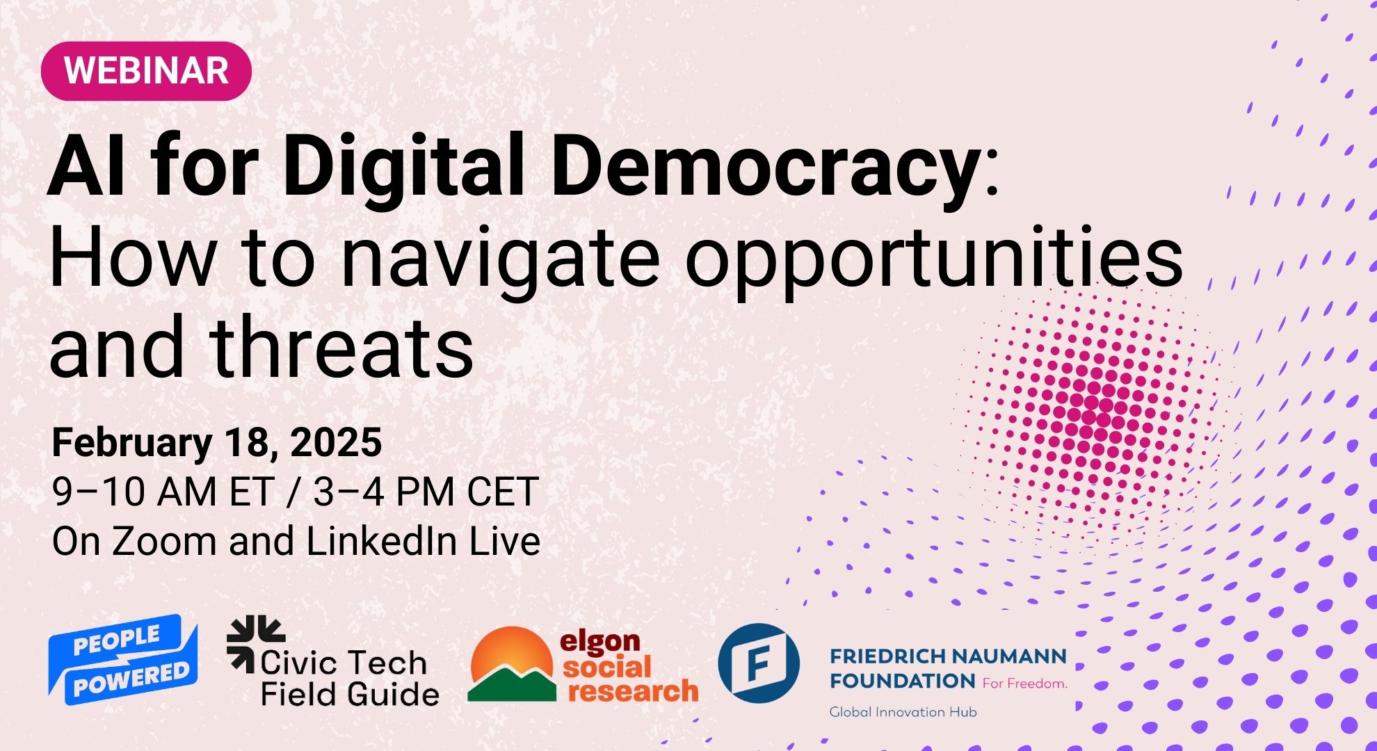  AI for Digital Democracy: How to Navigate Opportunities and Threats