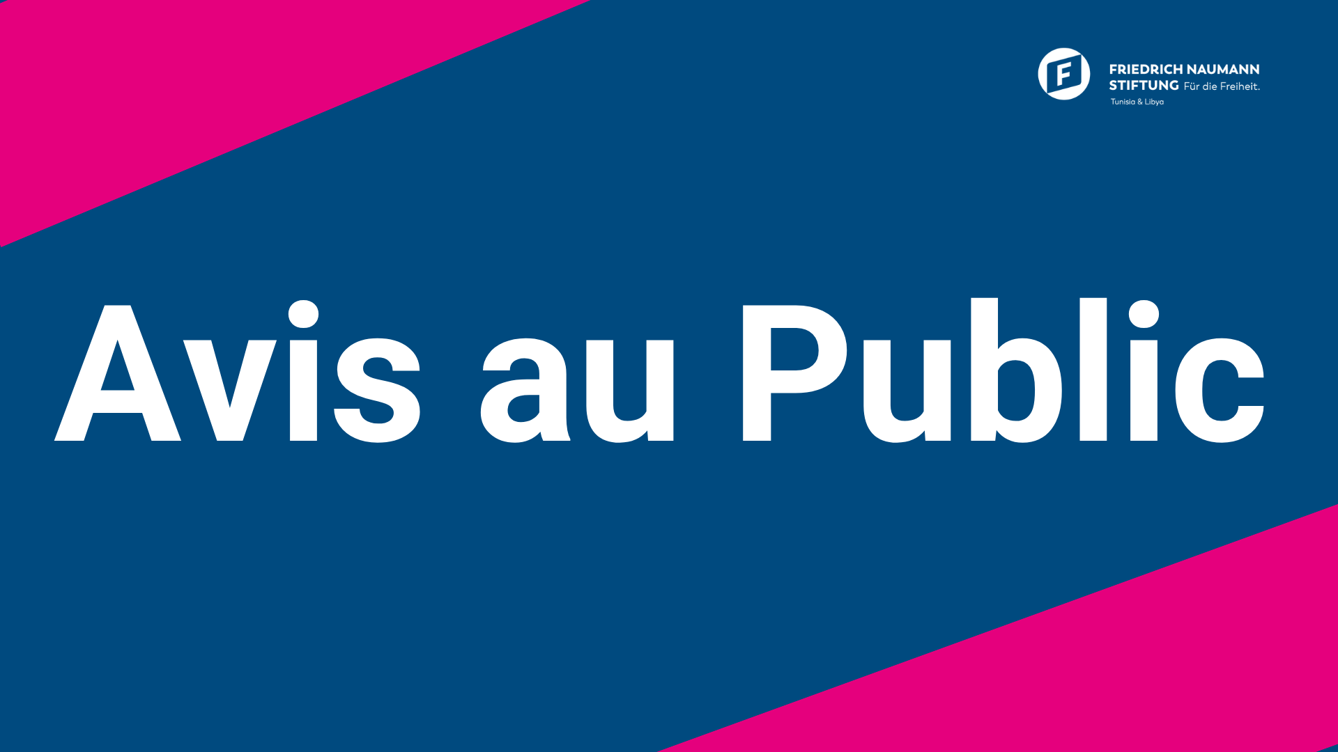 Avis au public 