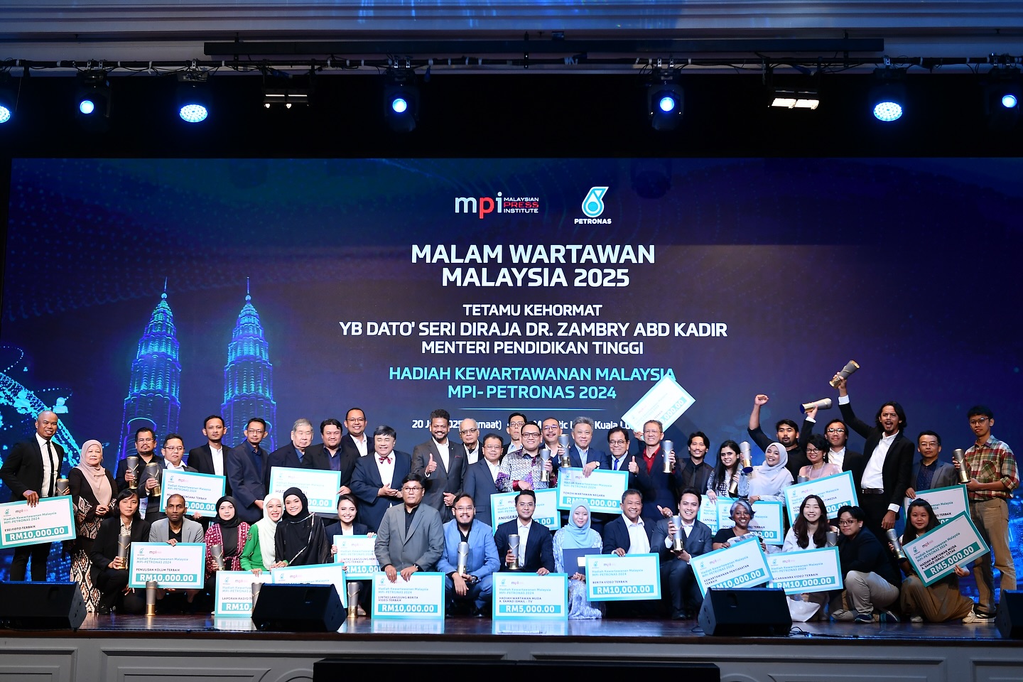Winners of the Malaysia Journalism Awards 2024.