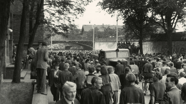 Volksaufstand in der DDR am 17. Juni 1953: Demonstration in Magdeburg
