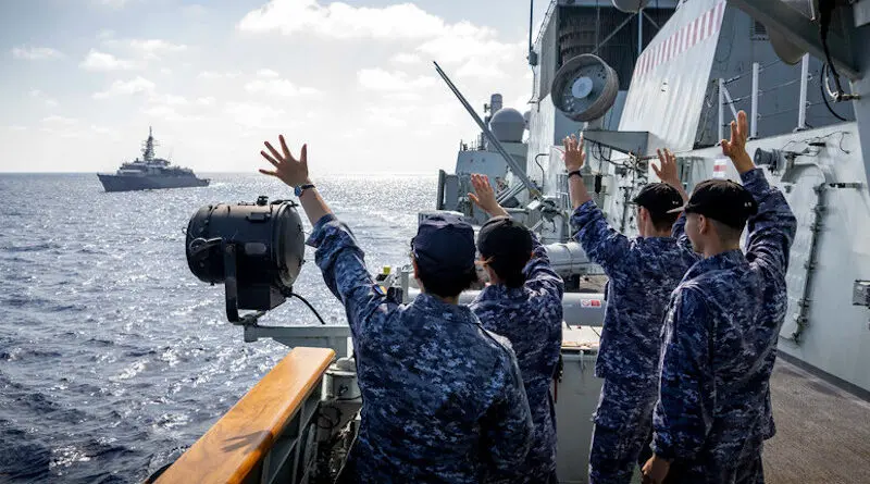Three NATO ships conducted a successful passing exercise with two Japanese ships in the Eastern Mediterranean on Wednesday (14 August 2024). 