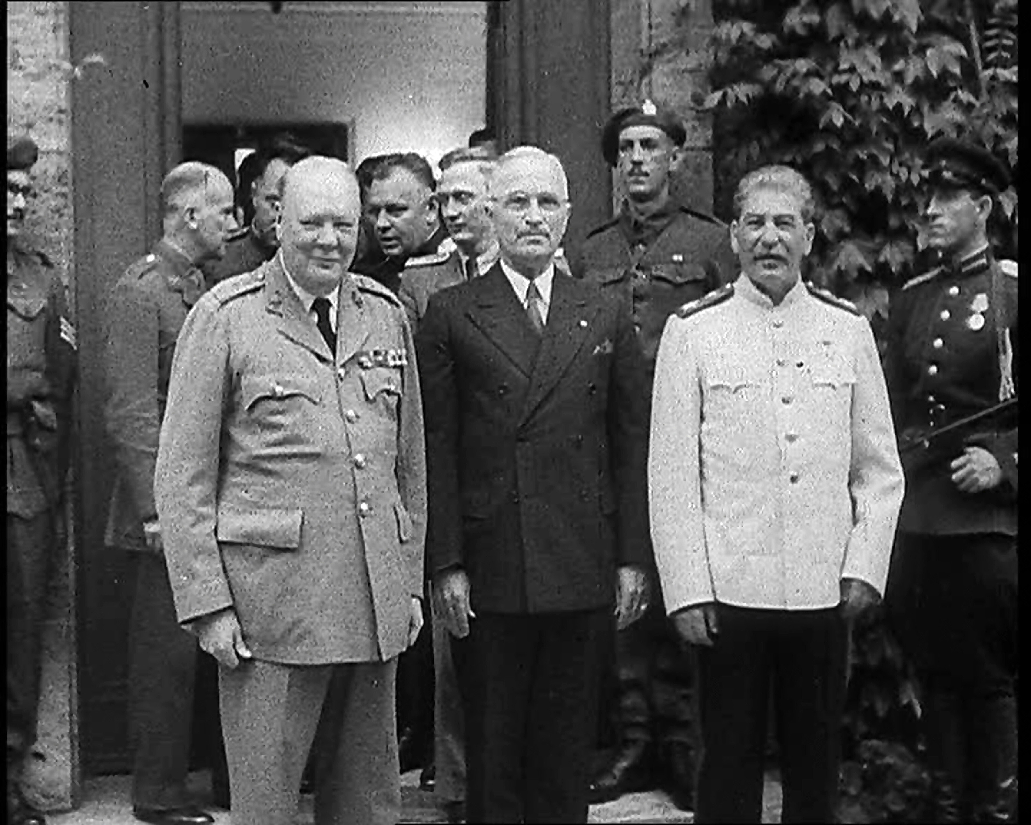 Winston Churchill, Harry Truman und Joseph Stalin 