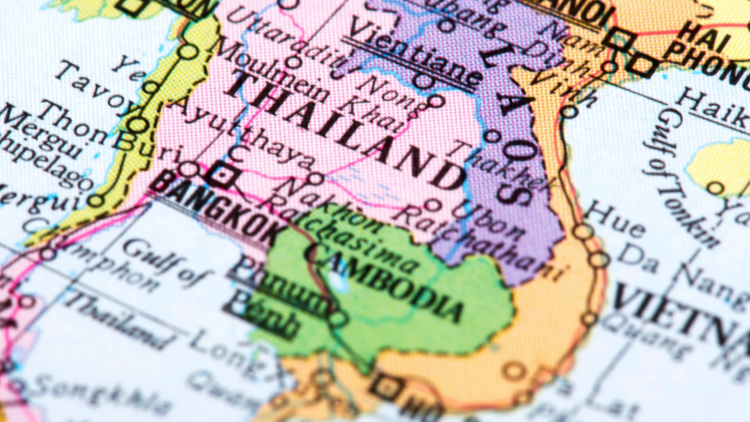 Border of Cambodia and Thailand