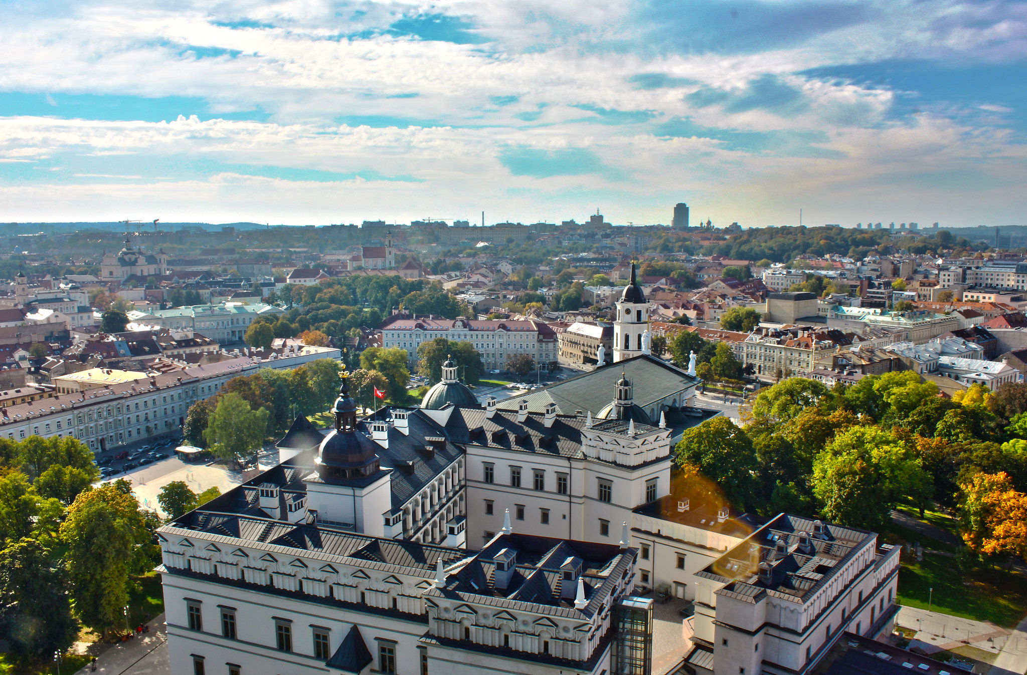 View from Gediminas tower over Vilnius