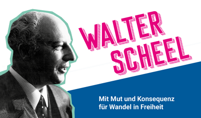 Walter Scheel im Profil, 1970er Jahre