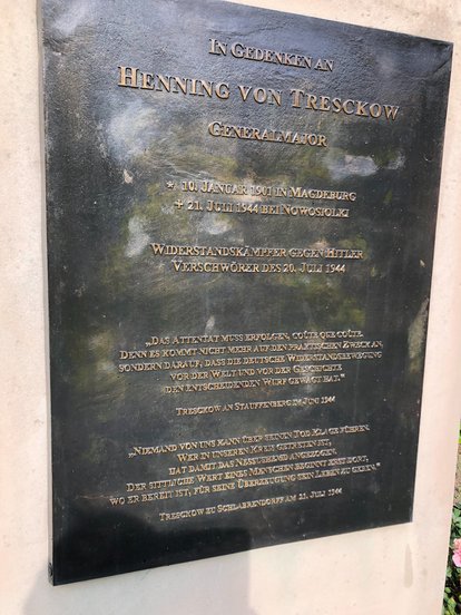 Gedenktafel Henning von Tresckow