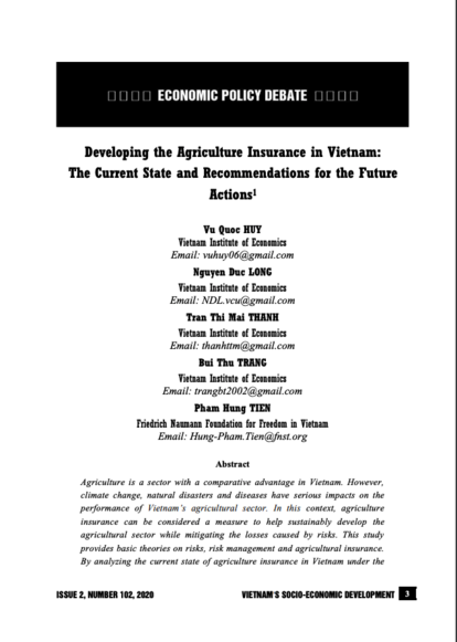 First Page of Economic Policy Debate