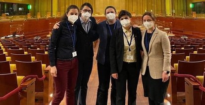 Denitsa Lyubenova und Team beim EuGH