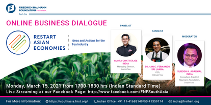 Social Media Poster for tea industry business dialogue