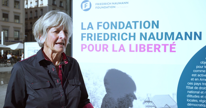 Anne Brasseur, FNF board member being interviewed by our videographer