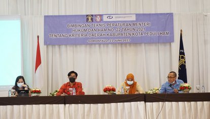 Bimtek Permenkumham 22/2021 di Gorontalo