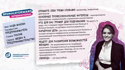 Надя Макова рассказывает о себе