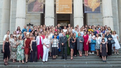Eröffnung der Ausstellung im Puschkin-Museum
