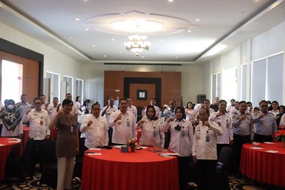 Pengukuhan Gugus Tugas Daerah Bisnis dan HAM Sekaligus Penguatan P2HAM di Kanwil Kemenkumham Sulawesi Tengah