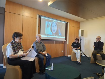 From left to right, Dr. Uachit Wirojtrairat, Mr. Chokchai TakPho, Ms. Thanisara Ruangdej, Mr. Suchai Charoenmukhayanan