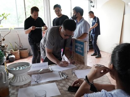 Participants attend the Freedom Vlog Masterclass Day 2 at Intramuros, Manila