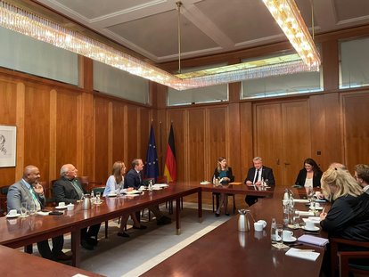 Discussing transatlantic issues with Michael Link, MdB