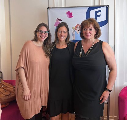 Las tres expositoras de la jornada "Mujeres en Acción"