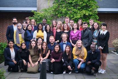 Group photo after dinner party in Gummersbach. One day before the participants' return date to their respective countries.