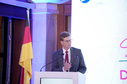 Der deutsche Botschafter in Jordanien, seine Exzellenz Dr. Bertram von Moltke